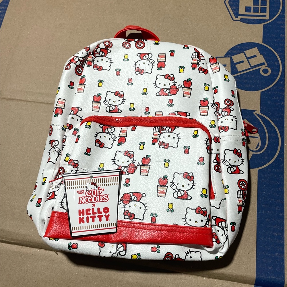 Hello Kitty Mini Backpack Cup Noodles Collab NWT Deadstock
